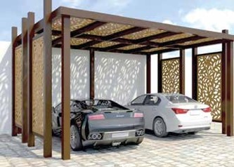 Pergolas and car parking